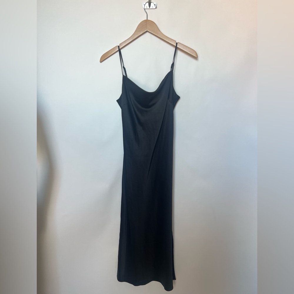 Express Black Cowl Neck Slip Midi Dress – Size M - Picture 4 of 12